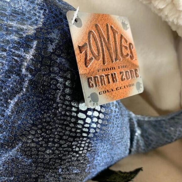 NWT Russ Zonies Plato Earth Zone Brontosaurus Blue Dinosaur Plush Stuffed Toy - Picture 14 of 14